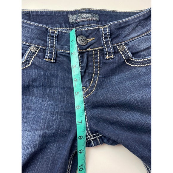 Silver Jeans Co Suki Skinny Dark Wash Mid Rise Denim Jeans W27 L31 L9113SSR409 - Picture 13 of 16